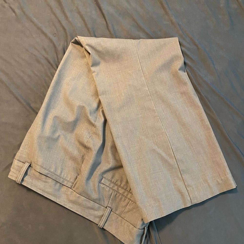 Worthington Gray Curvy Fit Straight Leg Trousers 8PS